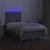 Produktbild 4 för Ramsäng med madrass & LED ljusgrå 120x200 cm tyg
