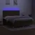 Produktbild 4 för Ramsäng med madrass & LED mörkbrun 160x200 cm tyg