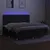 Produktbild 4 för Ramsäng med madrass & LED svart 200x200 cm tyg