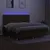Produktbild 4 för Ramsäng med madrass & LED mörkbrun 200x200 cm tyg
