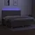 Produktbild 4 för Ramsäng med madrass & LED taupe 200x200 cm tyg