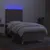 Produktbild 4 för Ramsäng med madrass & LED taupe 80x200 cm tyg