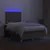 Produktbild 4 för Ramsäng med madrass & LED taupe 120x200 cm tyg