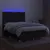 Produktbild 4 för Ramsäng med madrass & LED svart 140x200 cm tyg