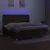 Produktbild 4 för Ramsäng med madrass & LED mörkbrun 200x200 cm tyg
