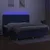 Produktbild 4 för Ramsäng med madrass & LED blå 200x200 cm tyg