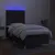 Produktbild 4 för Ramsäng med madrass & LED svart 90x190 cm tyg
