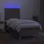 Produktbild 4 för Ramsäng med madrass & LED taupe 90x200 cm tyg