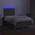 Produktbild 4 för Ramsäng med madrass & LED taupe 120x200 cm tyg