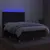 Produktbild 4 för Ramsäng med madrass & LED svart 140x190 cm tyg