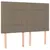 Produktbild 7 för Ramsäng med madrass & LED taupe 140x190 cm tyg