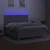 Produktbild 4 för Ramsäng med madrass & LED ljusgrå 160x200 cm tyg