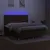 Produktbild 4 för Ramsäng med madrass & LED mörkbrun 180x200 cm tyg