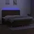 Produktbild 4 för Ramsäng med madrass & LED mörkbrun 200x200 cm tyg