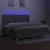Produktbild 4 för Ramsäng med madrass & LED taupe 200x200 cm tyg