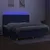 Produktbild 4 för Ramsäng med madrass & LED blå 200x200 cm tyg