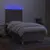 Produktbild 4 för Ramsäng med madrass & LED taupe 80x200 cm tyg