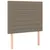 Produktbild 7 för Ramsäng med madrass & LED taupe 90x190 cm tyg
