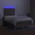 Produktbild 4 för Ramsäng med madrass & LED taupe 120x200 cm tyg