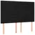 Produktbild 7 för Ramsäng med madrass & LED svart 140x190 cm tyg