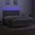 Produktbild 4 för Ramsäng med madrass & LED taupe 160x200 cm tyg