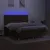 Produktbild 4 för Ramsäng med madrass & LED mörkbrun 180x200 cm tyg