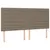 Produktbild 7 för Ramsäng med madrass & LED taupe 180x200 cm tyg