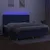Produktbild 4 för Ramsäng med madrass & LED blå 200x200 cm tyg