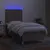 Produktbild 4 för Ramsäng med madrass & LED taupe 90x200 cm tyg