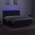 Produktbild 4 för Ramsäng med madrass & LED svart 160x200 cm tyg