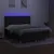 Produktbild 4 för Ramsäng med madrass & LED svart 180x200 cm tyg