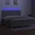 Produktbild 4 för Ramsäng med madrass & LED ljusgrå 200x200 cm tyg