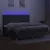 Produktbild 4 för Ramsäng med madrass & LED mörkgrå 200x200 cm tyg