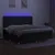 Produktbild 4 för Ramsäng med madrass & LED svart 200x200 cm tyg