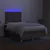 Produktbild 4 för Ramsäng med madrass & LED taupe 120x200 cm tyg