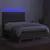 Produktbild 4 för Ramsäng med madrass & LED taupe 140x200 cm tyg