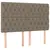 Produktbild 7 för Ramsäng med madrass & LED taupe 160x200 cm tyg