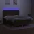 Produktbild 4 för Ramsäng med madrass & LED mörkbrun 180x200 cm tyg