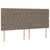 Produktbild 7 för Ramsäng med madrass & LED taupe 180x200 cm tyg