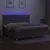 Produktbild 4 för Ramsäng med madrass & LED taupe 200x200 cm tyg