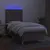 Produktbild 4 för Ramsäng med madrass & LED taupe 100x200 cm tyg