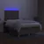 Produktbild 4 för Ramsäng med madrass & LED taupe 120x200 cm tyg