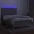 Produktbild 4 för Ramsäng med madrass & LED ljusgrå 140x190 cm tyg