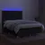 Produktbild 4 för Ramsäng med madrass & LED svart 140x190 cm tyg