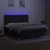 Produktbild 4 för Ramsäng med madrass & LED svart 160x200 cm tyg
