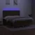 Produktbild 4 för Ramsäng med madrass & LED mörkbrun 180x200 cm tyg