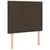 Produktbild 7 för Ramsäng med madrass & LED brun 100x200 cm konstläder