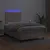 Produktbild 4 för Ramsäng med bäddmadrass & LED cappuccino 120x200 cm konstläder