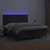 Produktbild 4 för Ramsäng med madrass & LED svart 160x200 cm konstläder