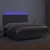 Produktbild 4 för Ramsäng med madrass & LED grå 180x200 cm konstläder